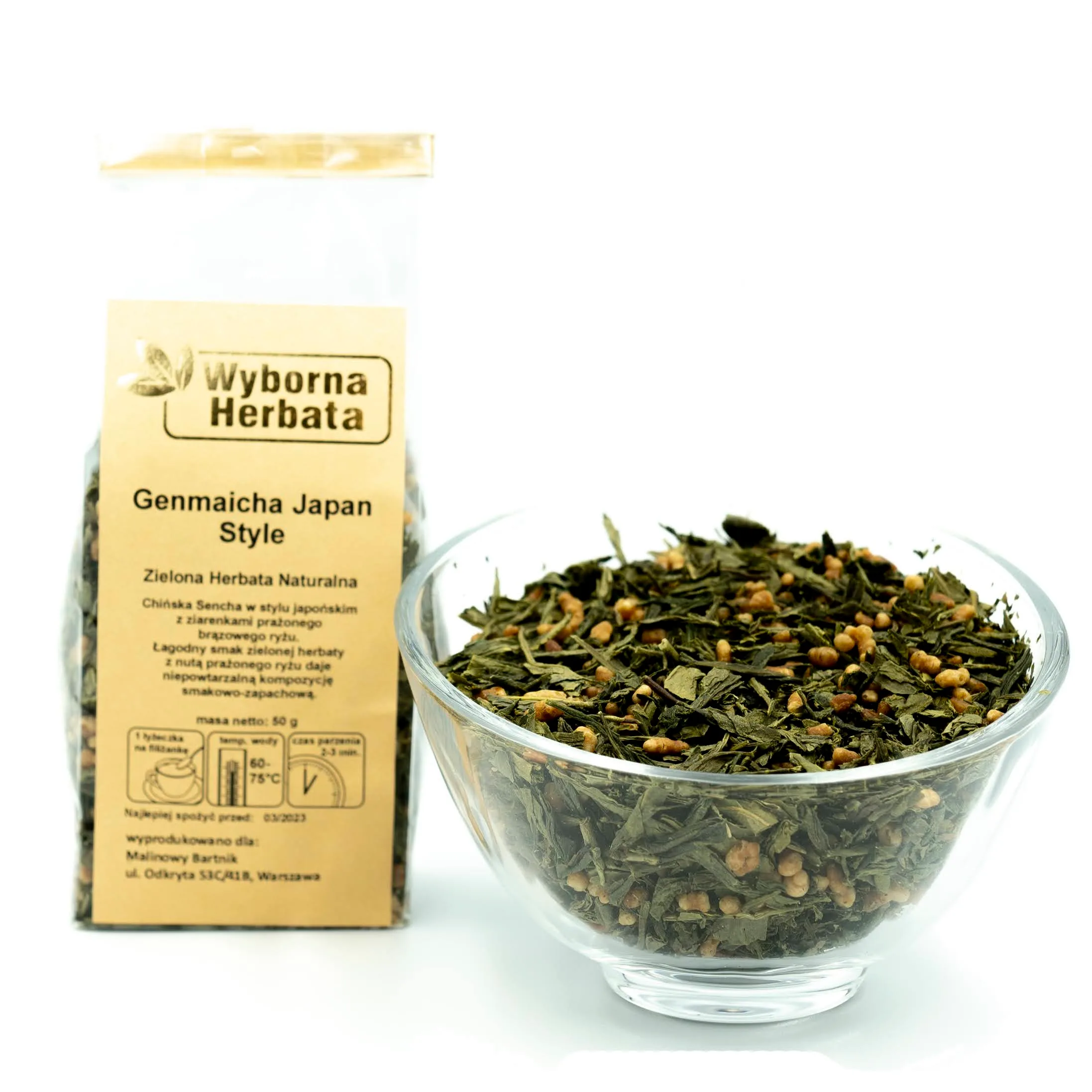 Herbata zielona genmaicha japan 50g