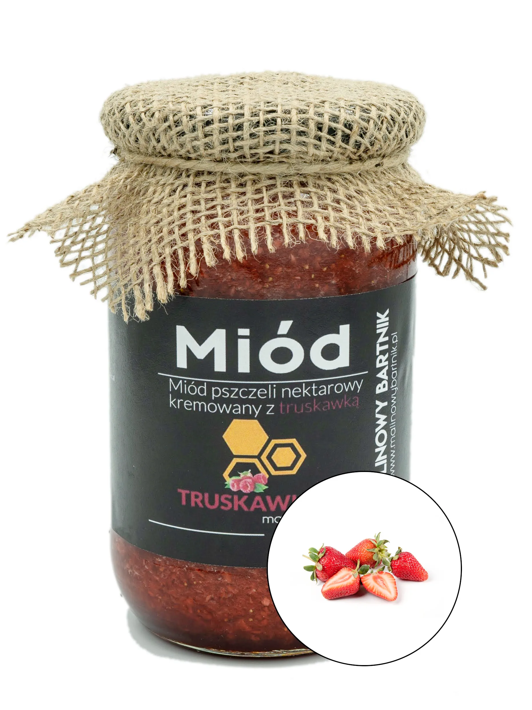 Miód z Truskawkami 0,87 kg, 870 g