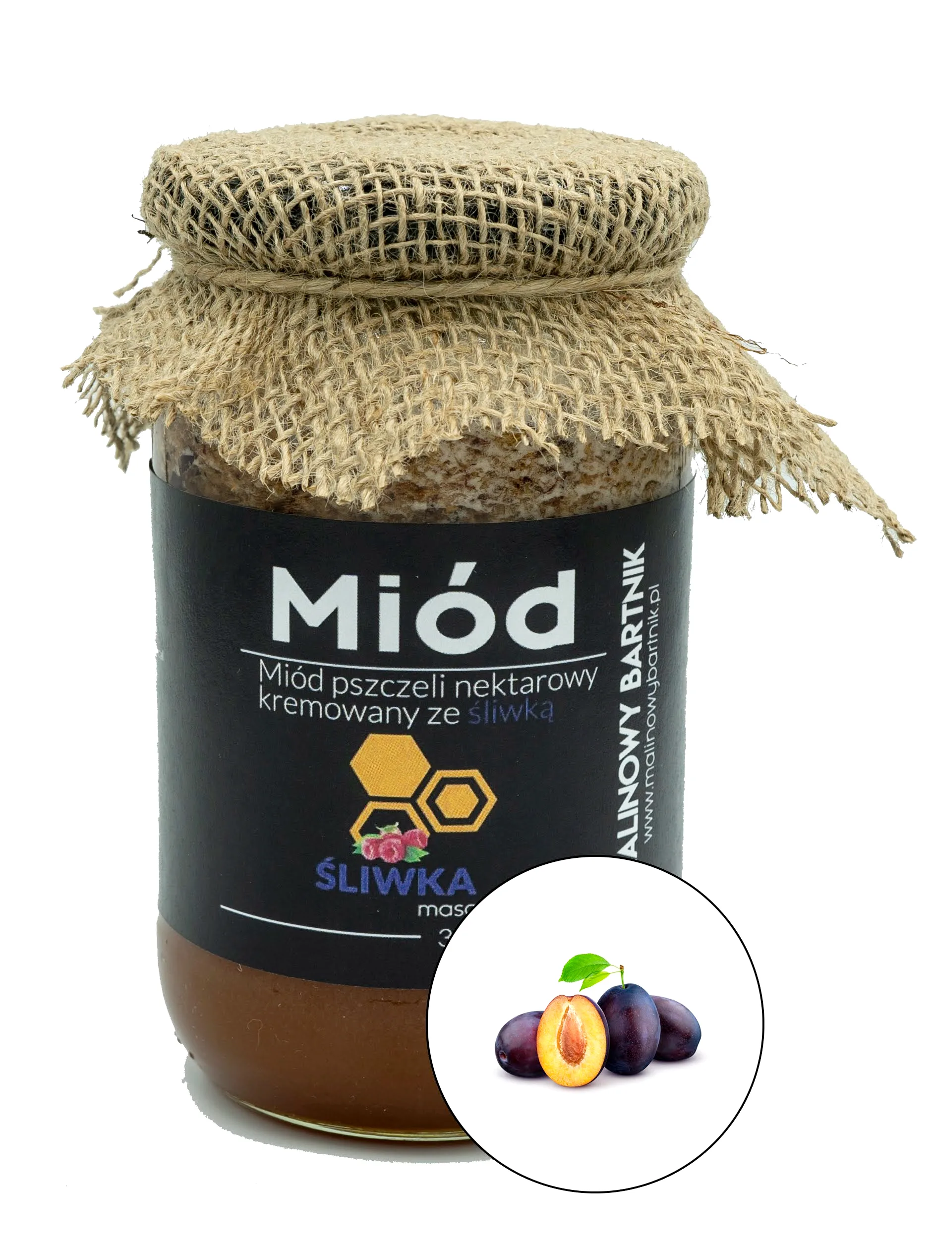 Miód ze Śliwkami 0,87 kg, 870 g