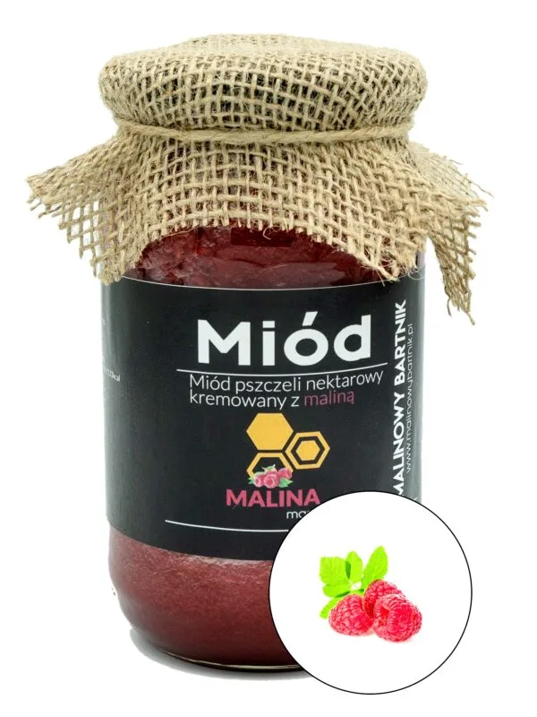 Miód z Malinami 0,87 kg, 870 g