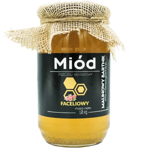Miód Faceliowy 1 kg, 1000 g - Świeży zbiór Czerwiec 2025 tegoroczny