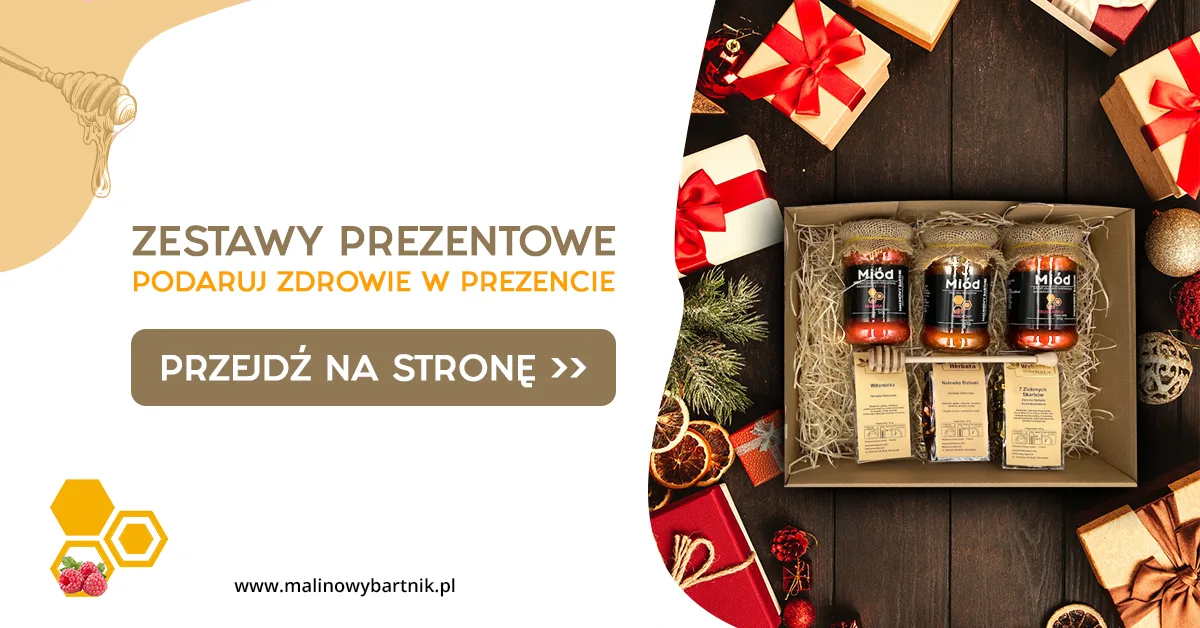 ZESTAW Prezentowy Miód Wrzosowy z Herbatą Witaminką - Oferta limitowana - obrazek 2