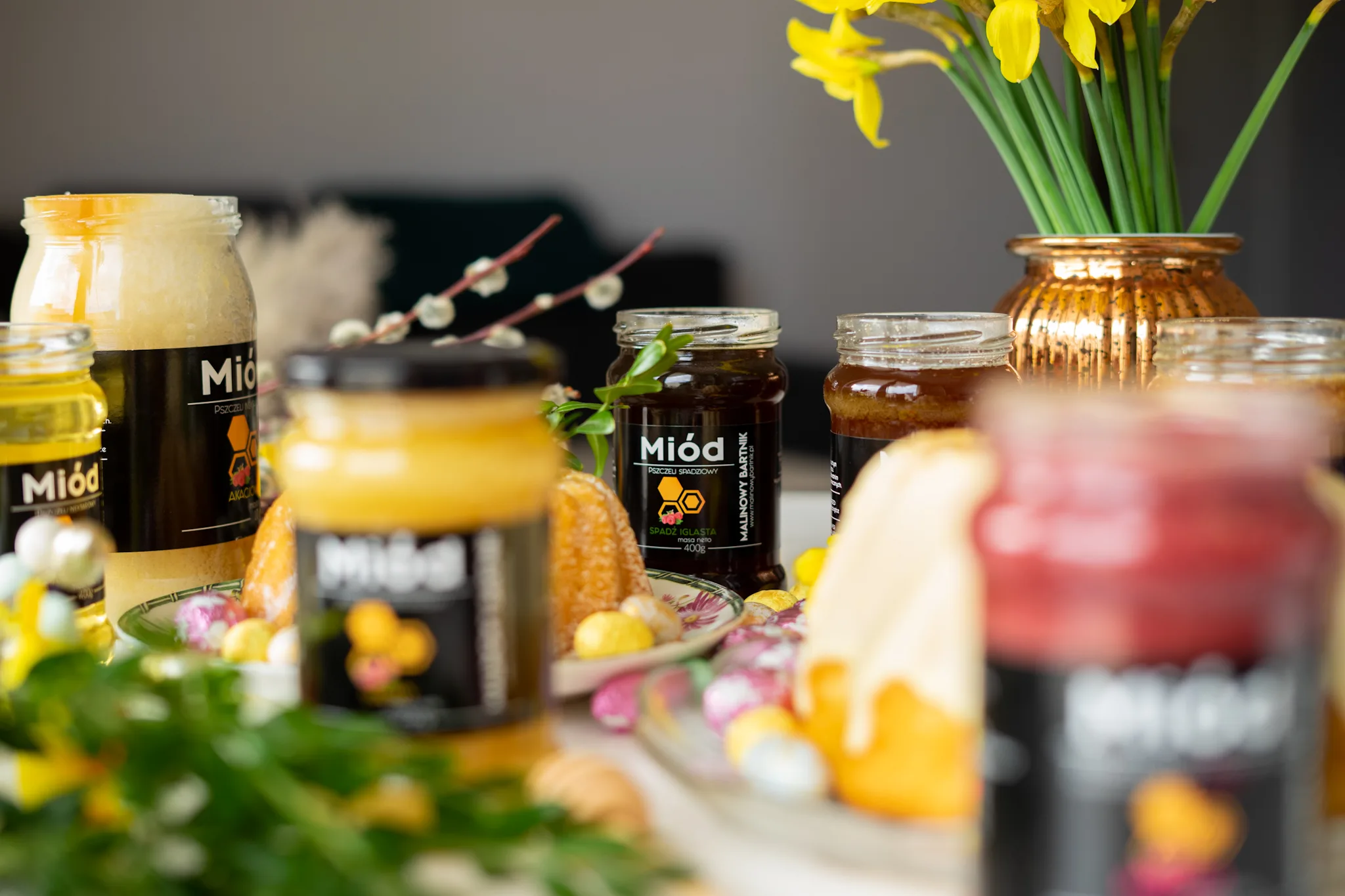 Miód z Malinami 0,36 kg, 360 g - obrazek 2