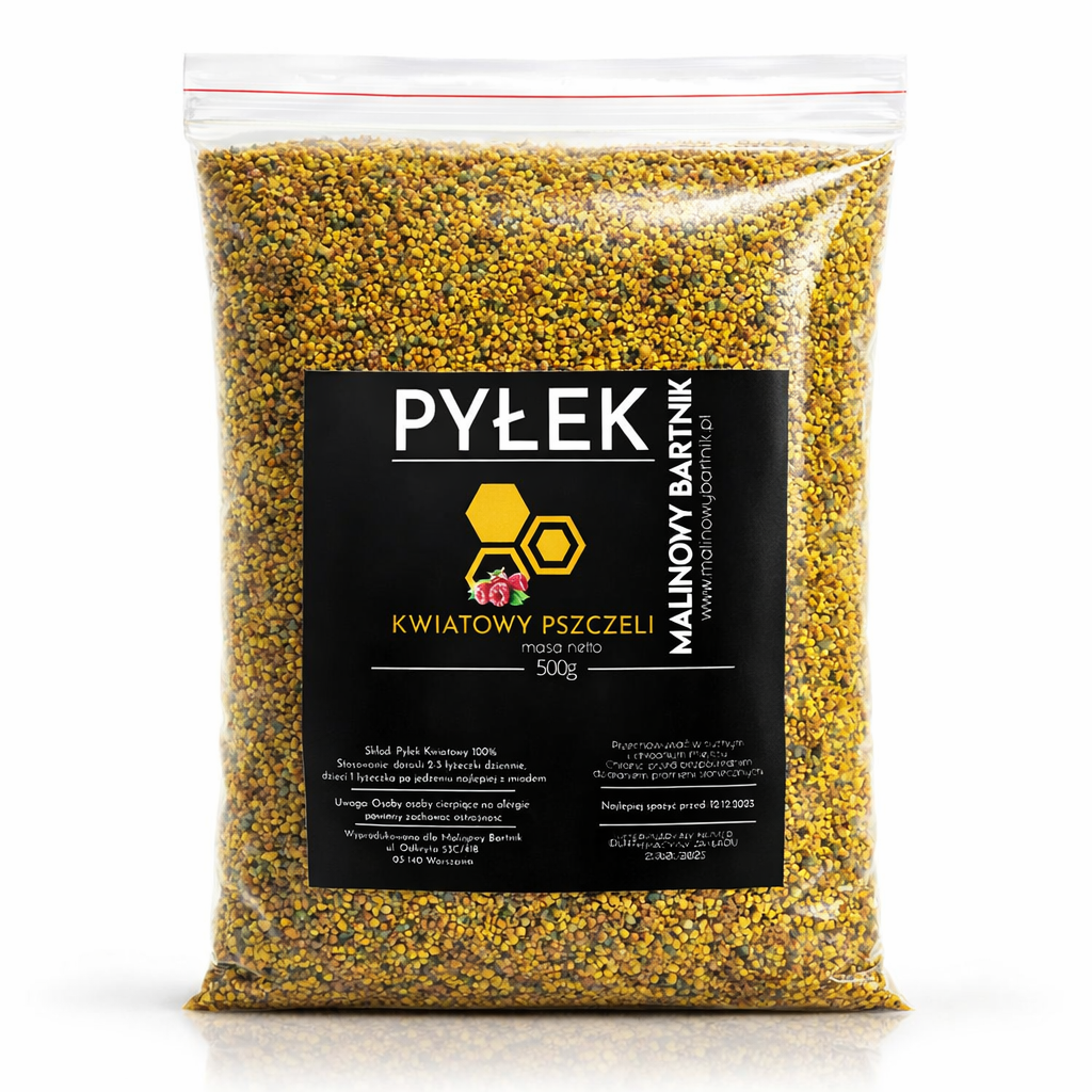 Pyłek pszczeli kwiatowy 500g zbiór Maj - Czerwiec 2025