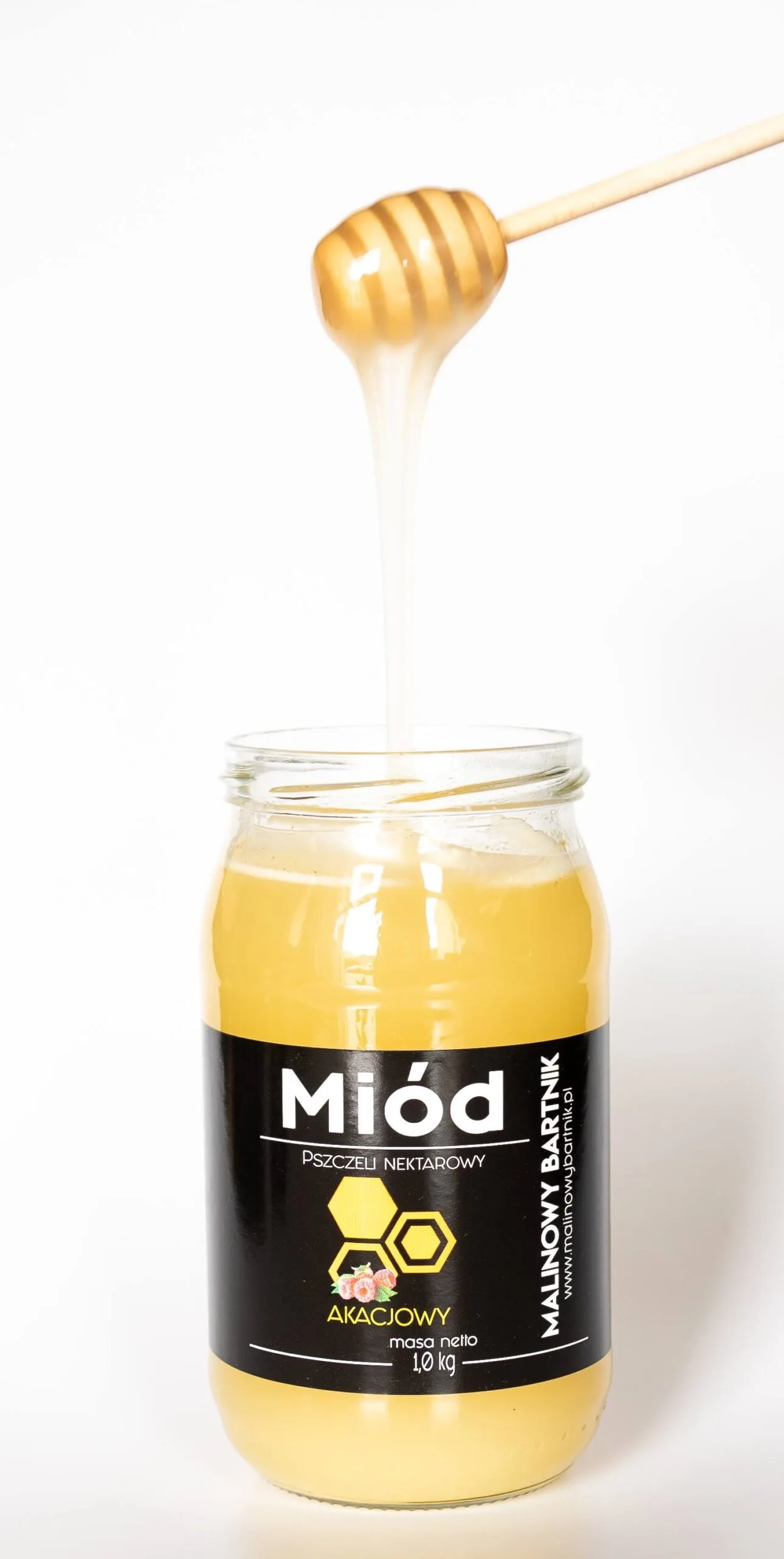 Miód Akacjowy 1 kg, 1000 g - Świeży zbiór Czerwiec 2025 - obrazek 2