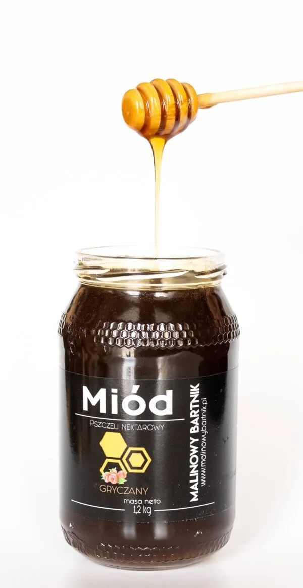 Miód Gryczany - 1.2KG 1200G - Zbiór Sierpień 2025