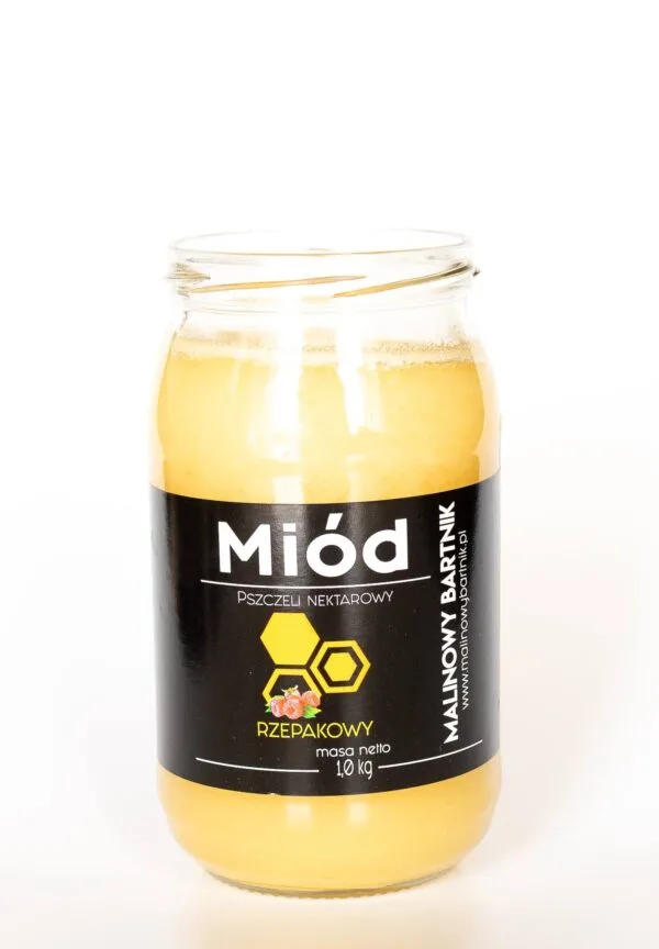 Miód Rzepakowy 1 kg, 1000 g - Zbiór Czerwiec 2025