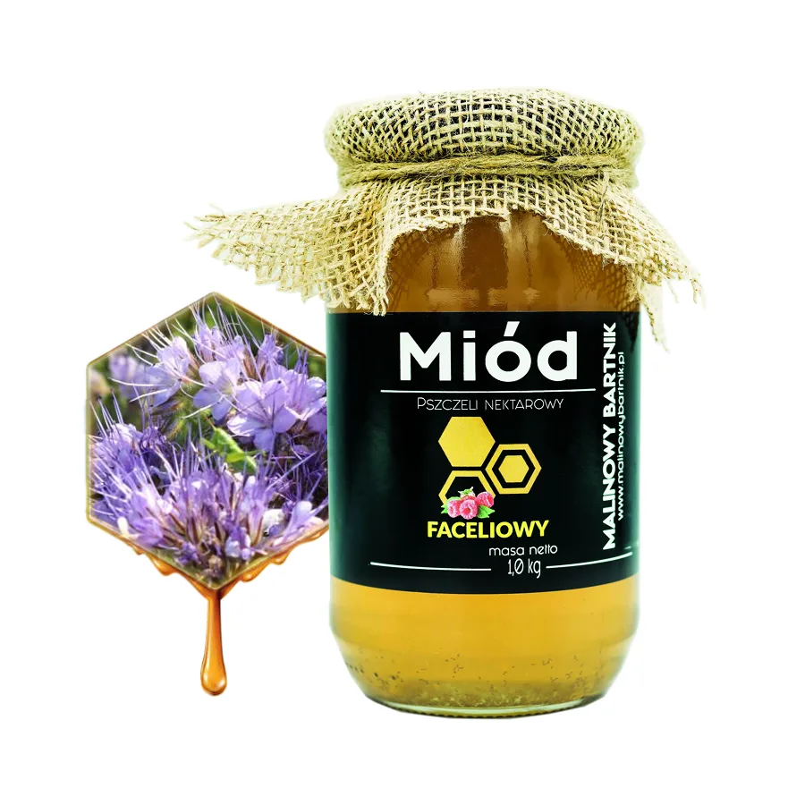 Miód Faceliowy 1 kg, 1000 g - Świeży zbiór Czerwiec 2025 tegoroczny - obrazek 4