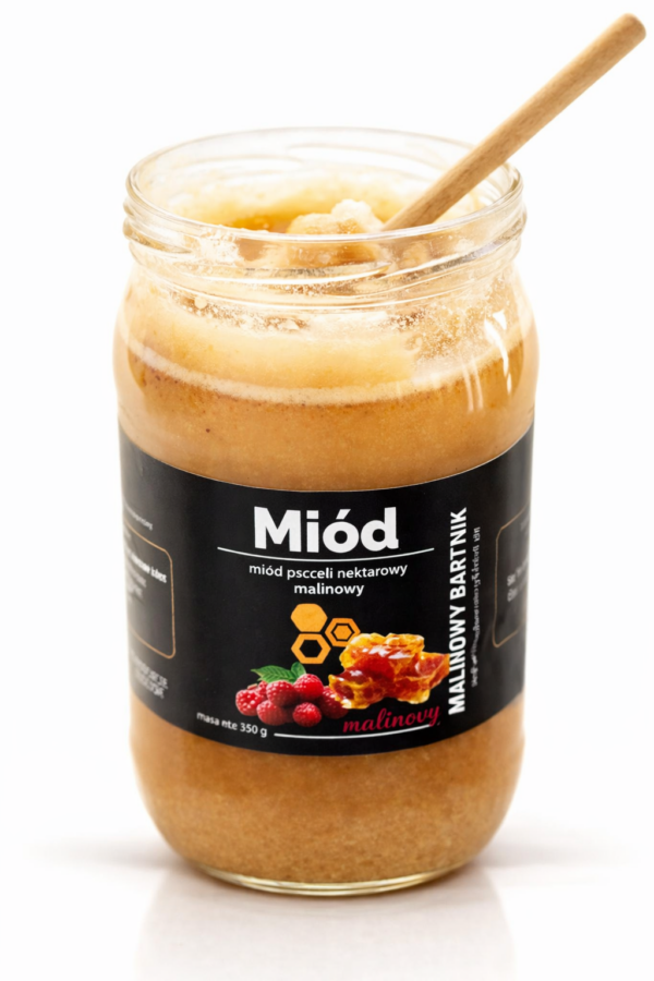 Miód Malinowy z Malin 1kg, 1000 g - Zbiór Sierpień 2025