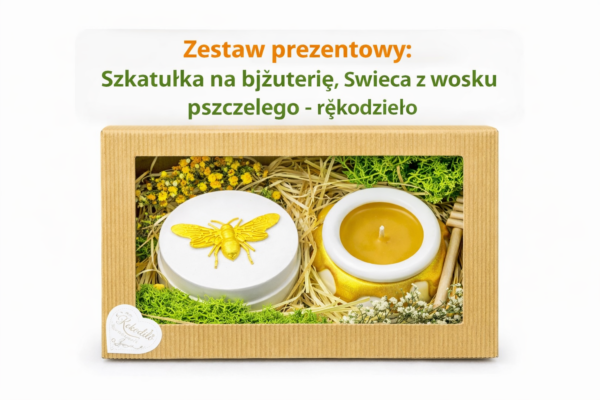  Naturalny zestaw prezentowy – elegancja rękodzieła i magia pszczelego świata 