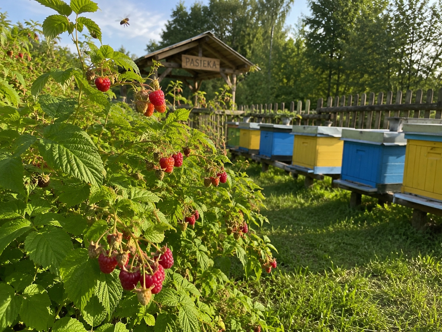 Miód Malinowy z malin polskich 1kg, 1000g świeży zbiór 2026 - obrazek 6